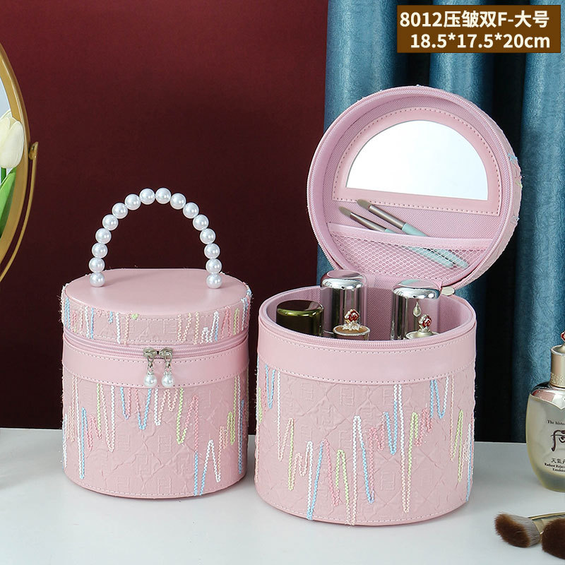 801 Cubo arrugado grande-rosa