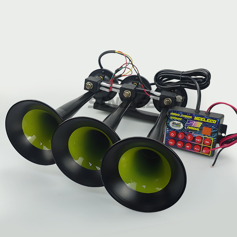 Fabricante directo para automóviles, camiones, 56 tonos, tres tubos de música, altavoces de control eléctrico de aire, metal