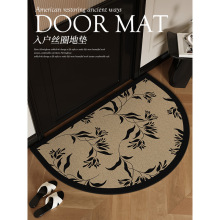 美式复古半圆入户门地垫轻奢地毯大门口丝圈脚垫入门防滑外面门垫