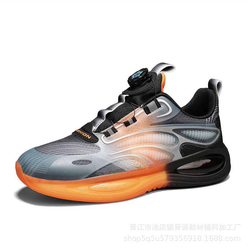 Zapatos de hombre otoño deportes transpirables zapatillas de fondo suave absorción de choque botón giratorio nuevo Putian zapatos casuales al aire libre zapatos de moda