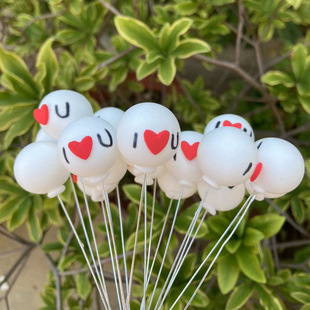Birthday Cake Decoration Small Balloon Cake Clay Single Colorful Balloon Ornaments Confession Balloon Party Dessert Decoration