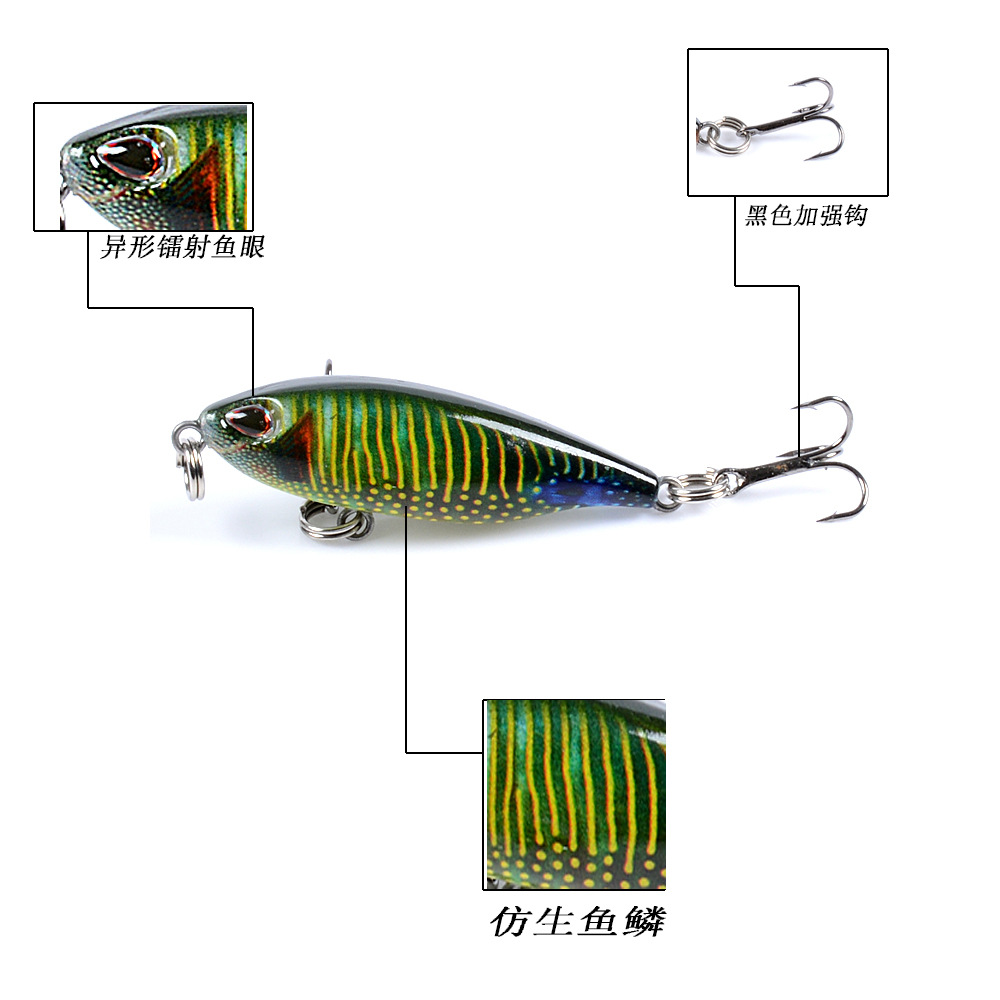 2 Pcs Minnow Fishing Lures Hard Plaice Baits Bass Trout Saltwater Sea Fishing Lure