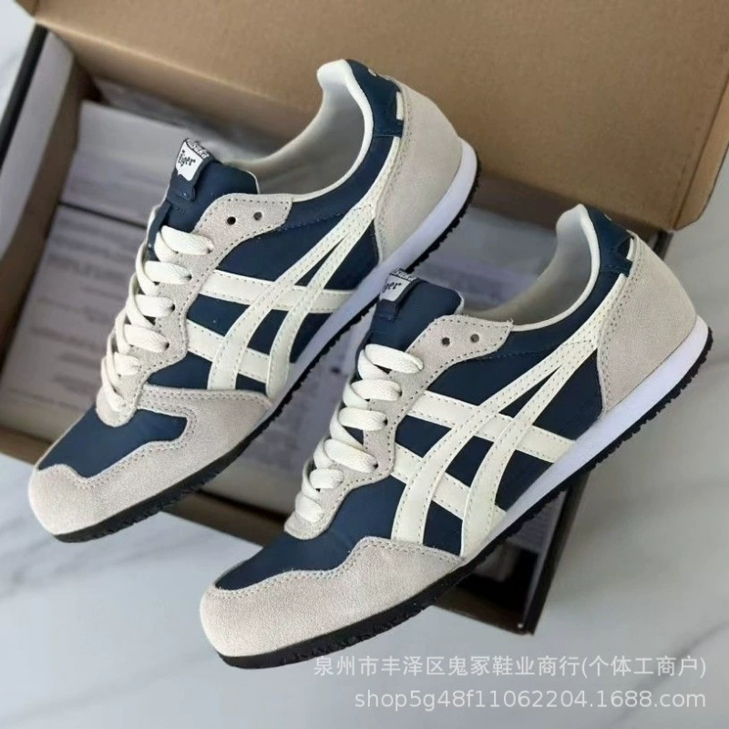 Кеды без шнурков Onitsuka Tiger, кожаные, повседневные универсальные, унисекс