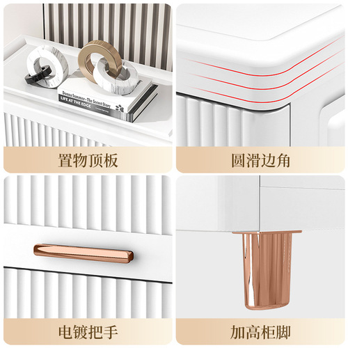 Storage cabinet drawer-type plastic home living room toy snack cabinet storage cabinet multi-layer clothes bedside storage cabinet