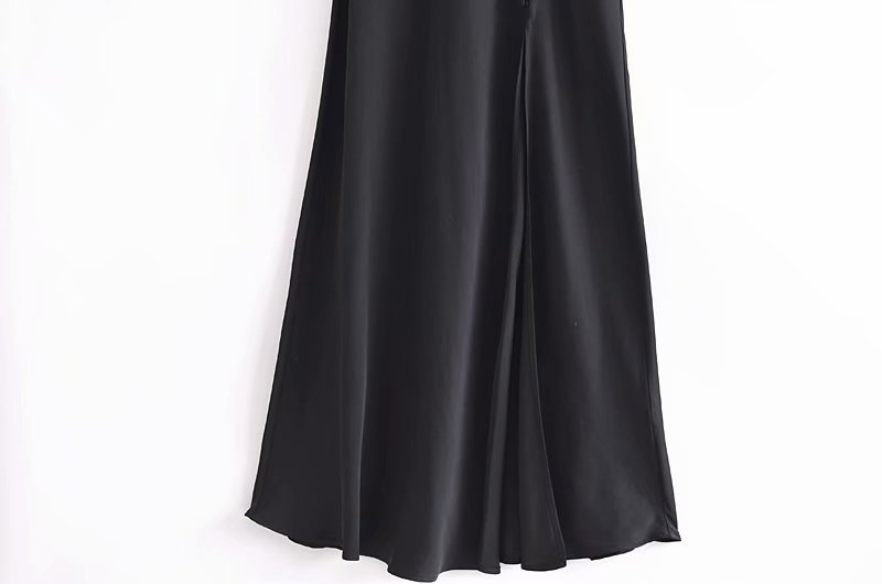 Silk Satin Texture Suspender Dress NSAM50373