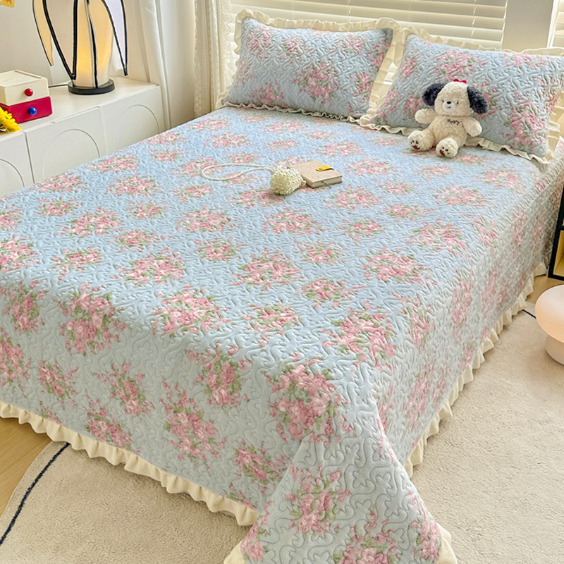 冬用ミルクベルベットベッドカバー単品畳ベッドシーツ厚手フランネル滑り止めベッドシーツ3点セットプラスベルベットカンカバー|undefined