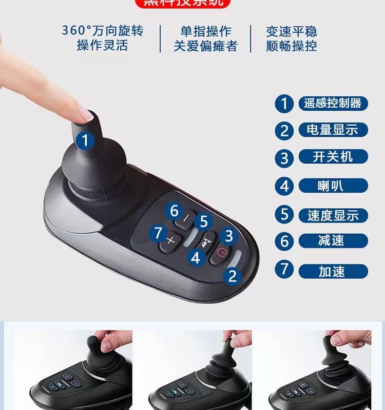 Manufacturer Automatic Intelligent 24V Electric Wheelchair for Disabled Elderly Mobility Special Foldable Electric Scooter
