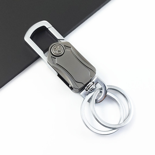 Simple Keychain Small Knife Waist Hang Key Ring Anti-lost Metal Keychain Household High-end Car Keychain