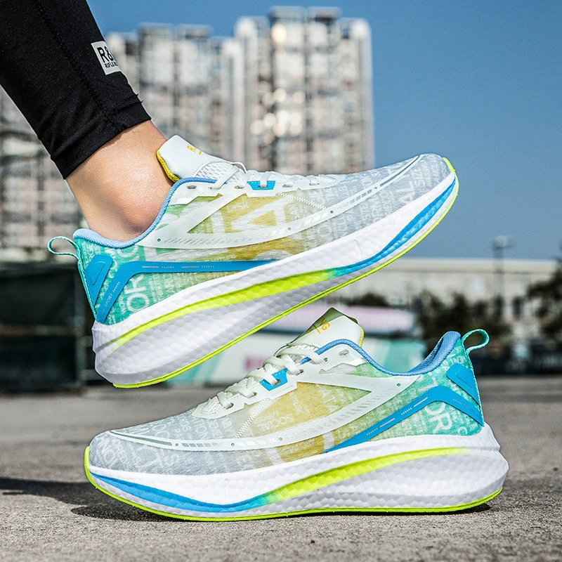 Трансграничная мода мужские светящиеся кроссовки дышащие MD легкие и удобные повседневные спортивные кроссовки пара обувь