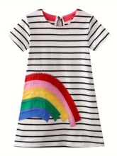 C 13951 Striped Girl's Dress �l�yŮͯ�B��ȹ