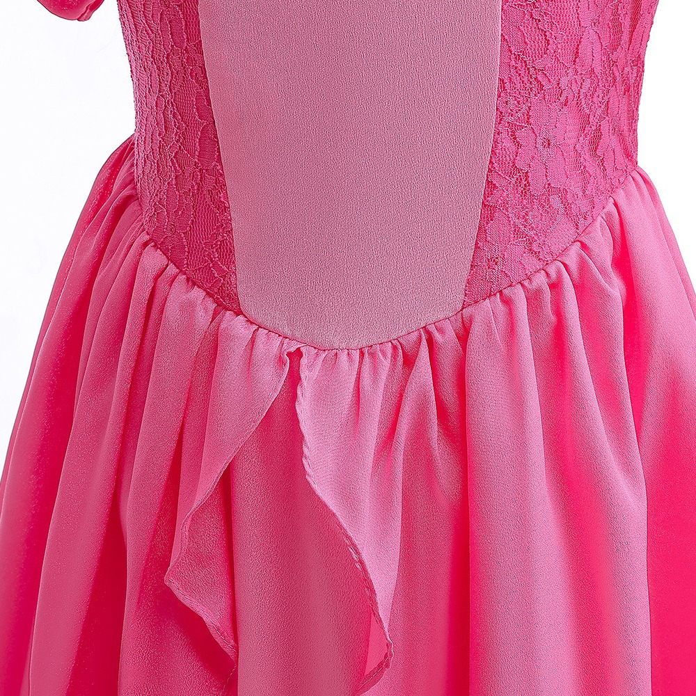 Los niños populares transfronterizos princesa Biji vestido niña Mario melocotón princesa vestido Cosplay ropa de rendimiento