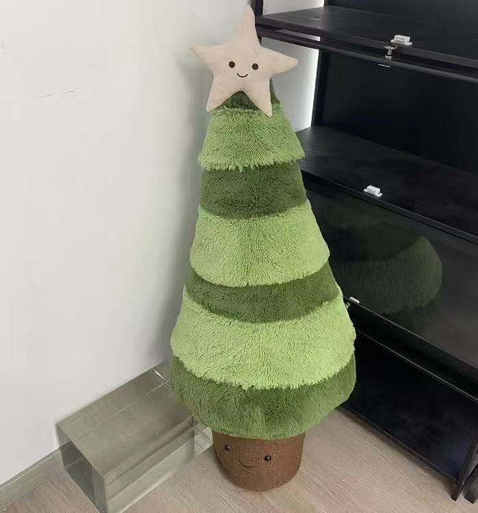 蝶結びのクリスマスツリー、スプルースのクリスマスツリー、クリスマスリース、ぬいぐるみ、装飾人形、ギフト|undefined