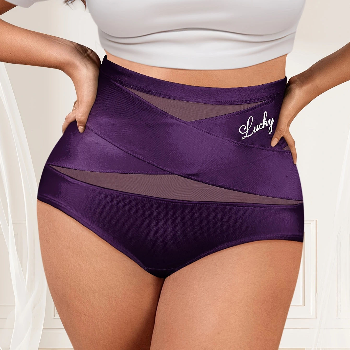 Ropa interior de mujer con abdomen sin costuras de cintura alta image 13