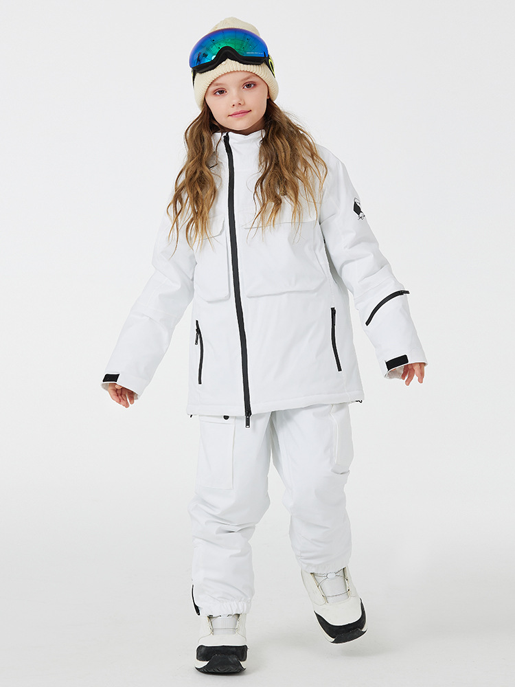 Traje de esquí para niños, impermeable y térmico, para niña o niño