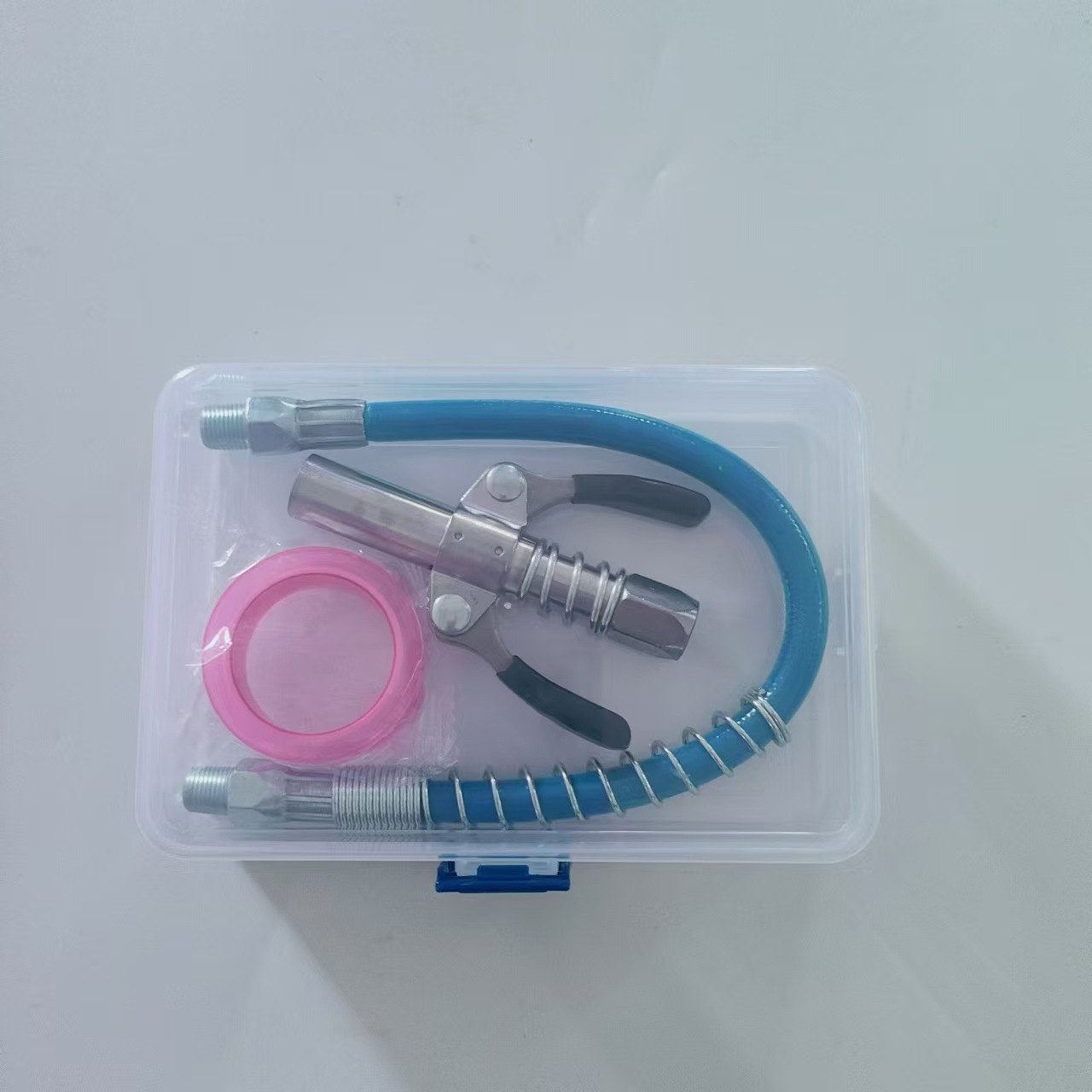 黄油枪嘴头锁钳式高压注油嘴黄油嘴手动电气动黄油机自锁平头软管