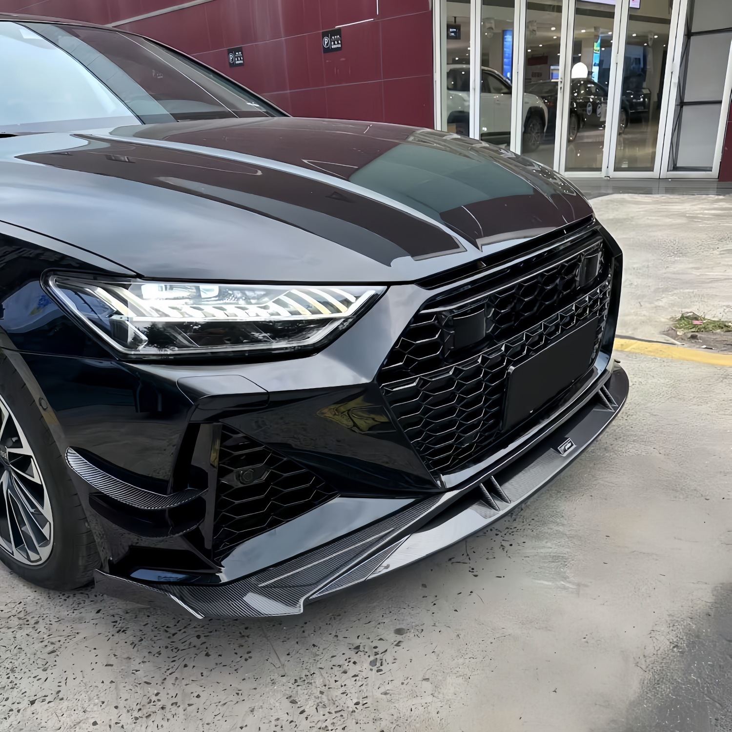 Suitable for Audi 19-25 models A7/A7L, RS7 front bumper and front grille upgrade kit