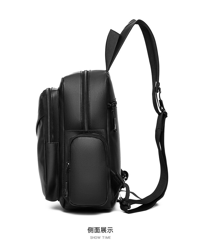 New business men's backpack, water-resistant, suitable for both shoulder and single shoulder, cross-border Oxford fabric men's computer backpack undefined