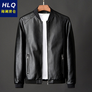 Sheepskin Men's Jacket Spring and Autumn Leather Jacket Men's Casual 2025 New Motorcycle Jacket Winter Large Size