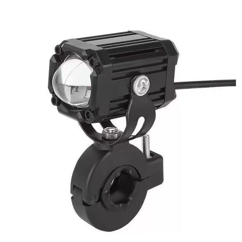 New wide-voltage motorcycle spotlight with demon eye LED pair lights, modified super-bright front headlight for motorcycles