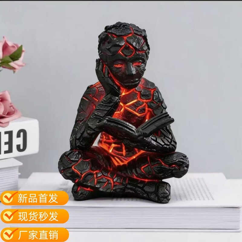 Cross-Border Thinker's Broken Soul Glowing Resin Crafts Home Decor High-End Niche New Product Gift Cross-Border Thinker's Broken Soul Glowing Resin Crafts Home Decor High-End Niche New Product Gift