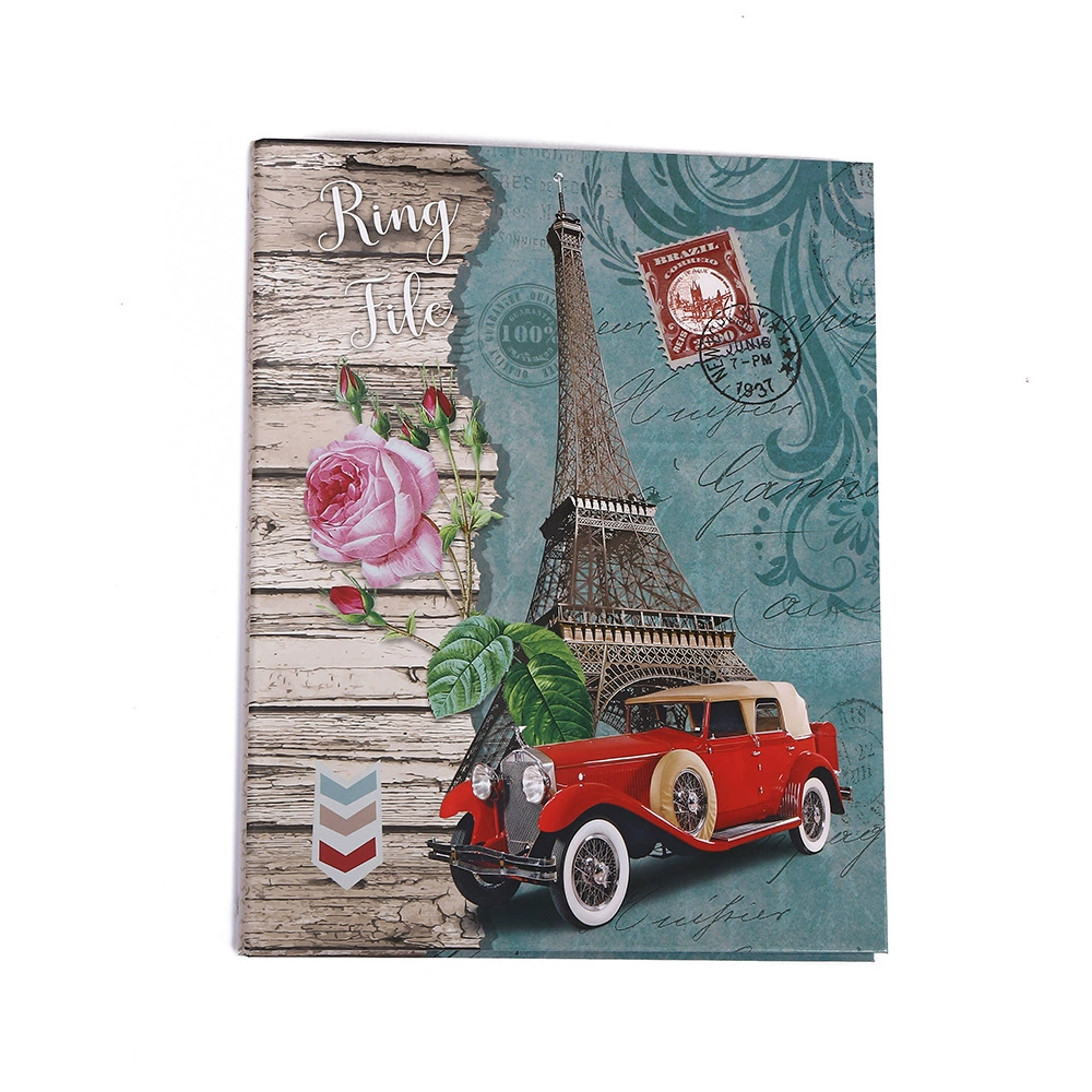Exotic scenery folder a4 loose-leaf paper two-hole, three-hole, four-hole folder office organizing file folder