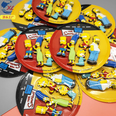 The Simpsons Refrigerator Magnet Cute Cartoon PVC Soft Plastic Three-dimensional Decoration Creative Message Board Magnetic Refrigerator Magnet
