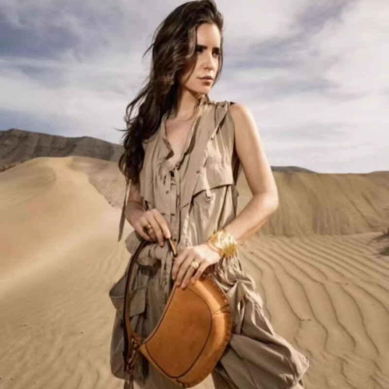 in stock IS ~ exquisite rivet head layer cowhide half-moon woven shoulder bag half-moon bag women