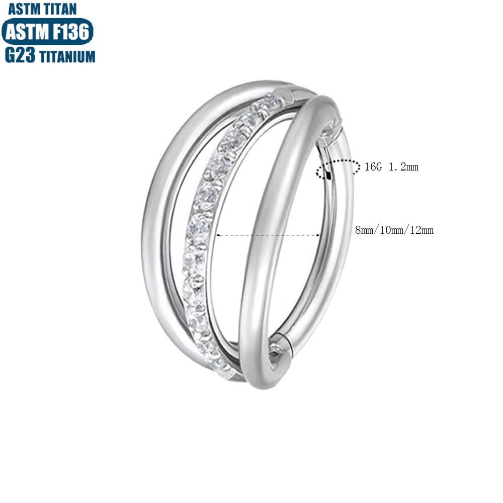 Silver pointed spike labret stud material detail
