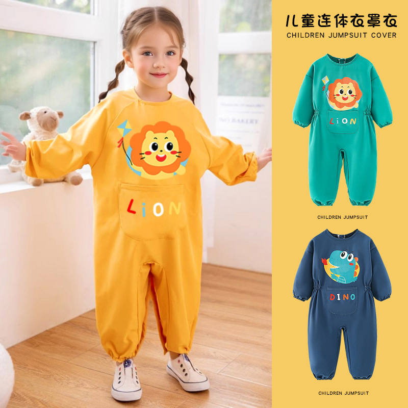 Baby Crawling Clothes, Smocks, Kidsren's Onesies, Baby Crawling Clothes, All-In-One Protective Clothes, Thin Anti-Fouling and Anti-Dirty Clothes Baby Crawling Clothes, Smocks, Kidsren's Onesies, Baby Crawling Clothes, All-In-One Protective Clothes, Thin Anti-Fouling and Anti-Dirty Clothes