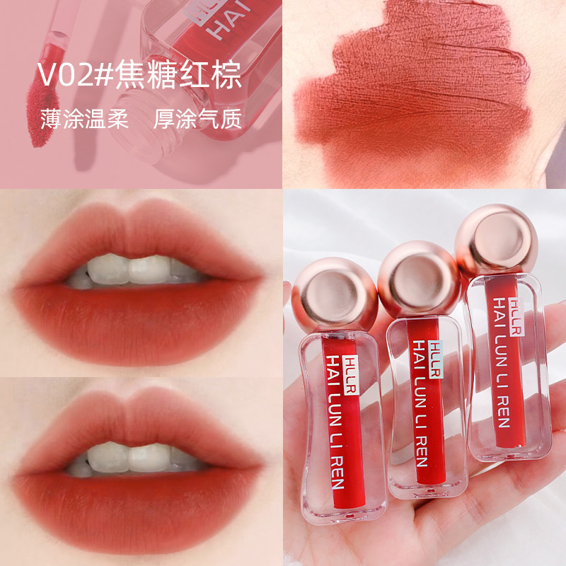 V02#caramel red brown