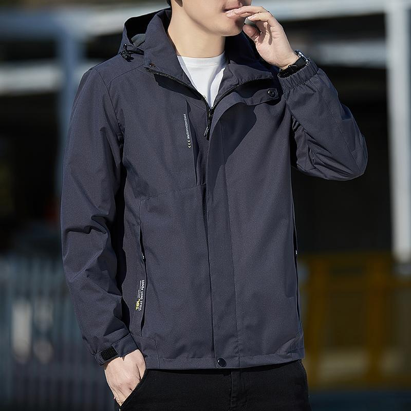 Outdoor Jacket Men's Spring and Autumn 2025 New Jacket Easiest for Match Windproof Breathable Casual Large Size Jacket Men's Jacket