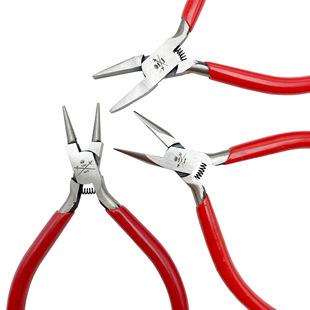 German Wrigley pliers without teeth pliers spring pliers jewelry mold pliers handmade pliers clamping DIY red handle pliers 130