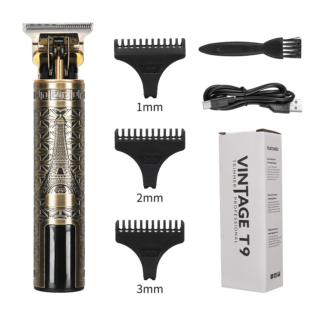 Corte de pelo eléctrico transfronterizo al por mayor retrógrado tallado impulsor eléctrico cabeza baldía de aceite impulsor eléctrico cortadora de plástico afeitar