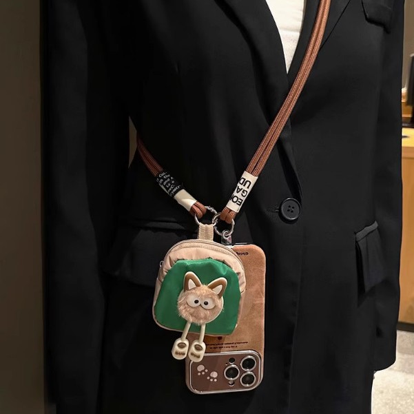 Ventana grande de dibujos animados con capucha cachorro iphone16promax funda para teléfono móvil iPhone15 portátil 14 todo incluido 13 suave