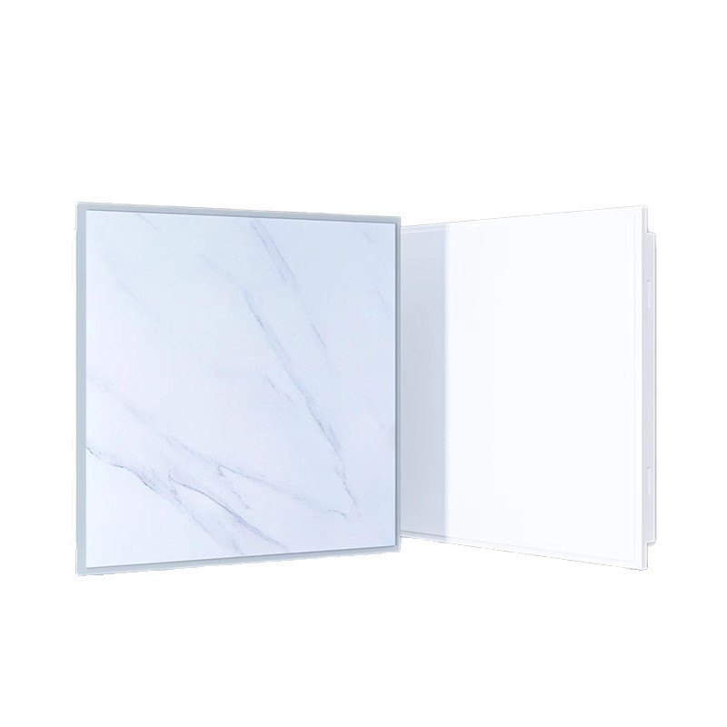 Placa de refuerzo de aluminio Techo de aluminio 600*600 Ingeniería Materiales de construcción Techo integrado Oficina Juego completo Techo Tablero cuadrado perforado