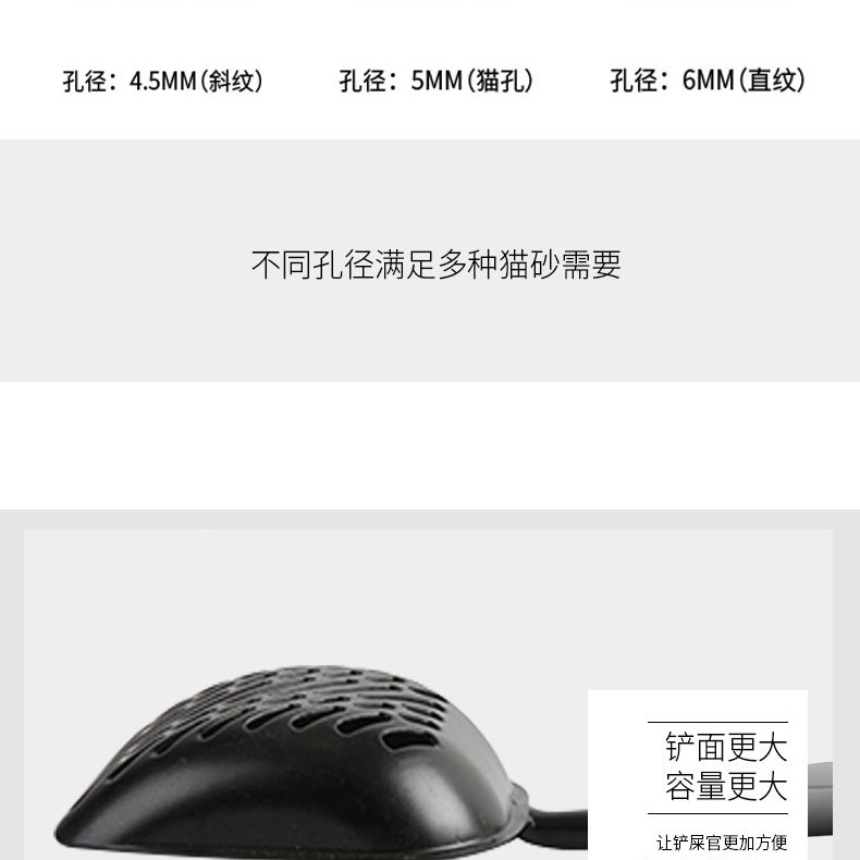 Metal de acero inoxidable aleación de aluminio gato arena pala multicolor mascota gato pala mierda artefacto gran mango de madera inodoro