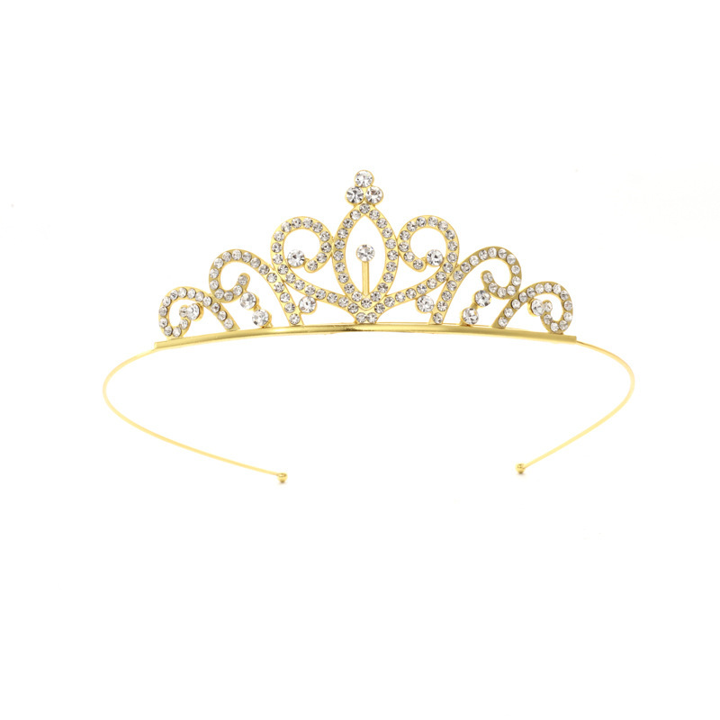 Diadema con Corona de Princesa Infantil de Metal Galvanizado para Cumpleaños y Fiestas image 74