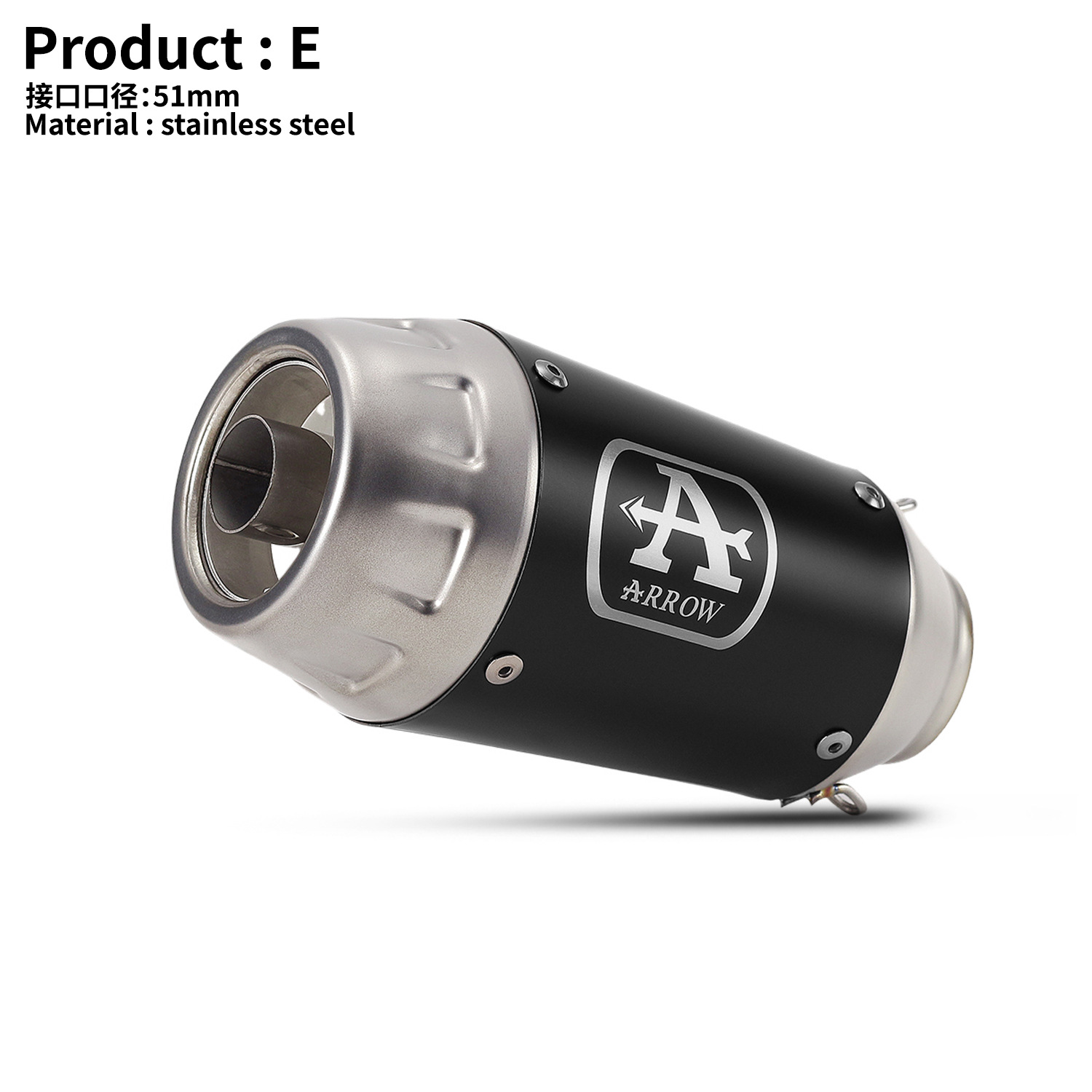 Motorcycle modified ARROW exhaust pipe Italian domestic Wrigley muffler back pressure tail section universal exhaust pipe