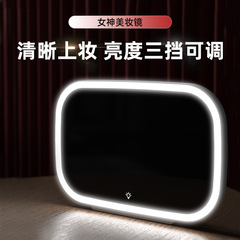 Car makeup mirror, car accessories, passenger sun visor mirror, LED light vanity mirror, makeup mirror