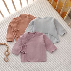 Newborn Half-Back Bodysuit Baby All-in-One Suit Spring and Autumn Aa Category Pure Cotton Skeletonless Lining Infant Four Seasons Close-Fitting Clothing