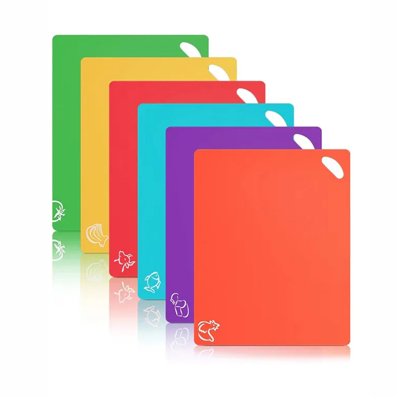Kitchen Plastic Cutting Board Non-Slip Vegetable and Fruit Fresh Classification Cutting Board Supplemental Food Cutting Board Set