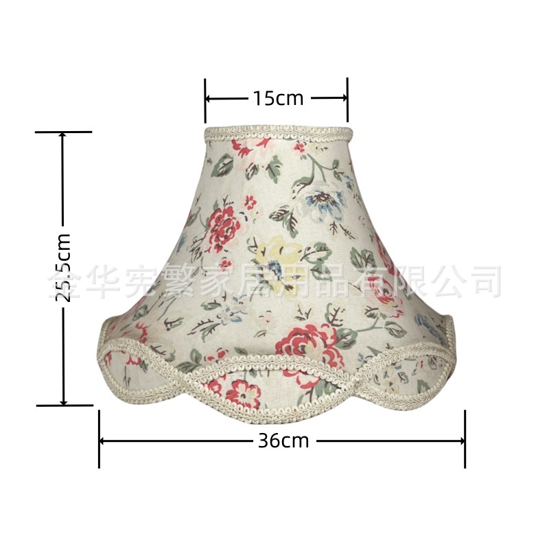 [Xianfan] Palace Classic B & B, lujo ligero junto a la cama, dormitorio, sala de estar, candelabro de tela, pantalla de lámpara E27, estilo europeo
