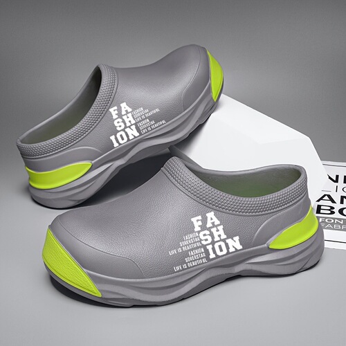 Lightweight EVA Slip-On Mu & Clogs - Solid Color Round