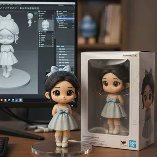 3D打印Q版真人手办AI照片盲盒定制Q版手办创意卡通生日周年礼物