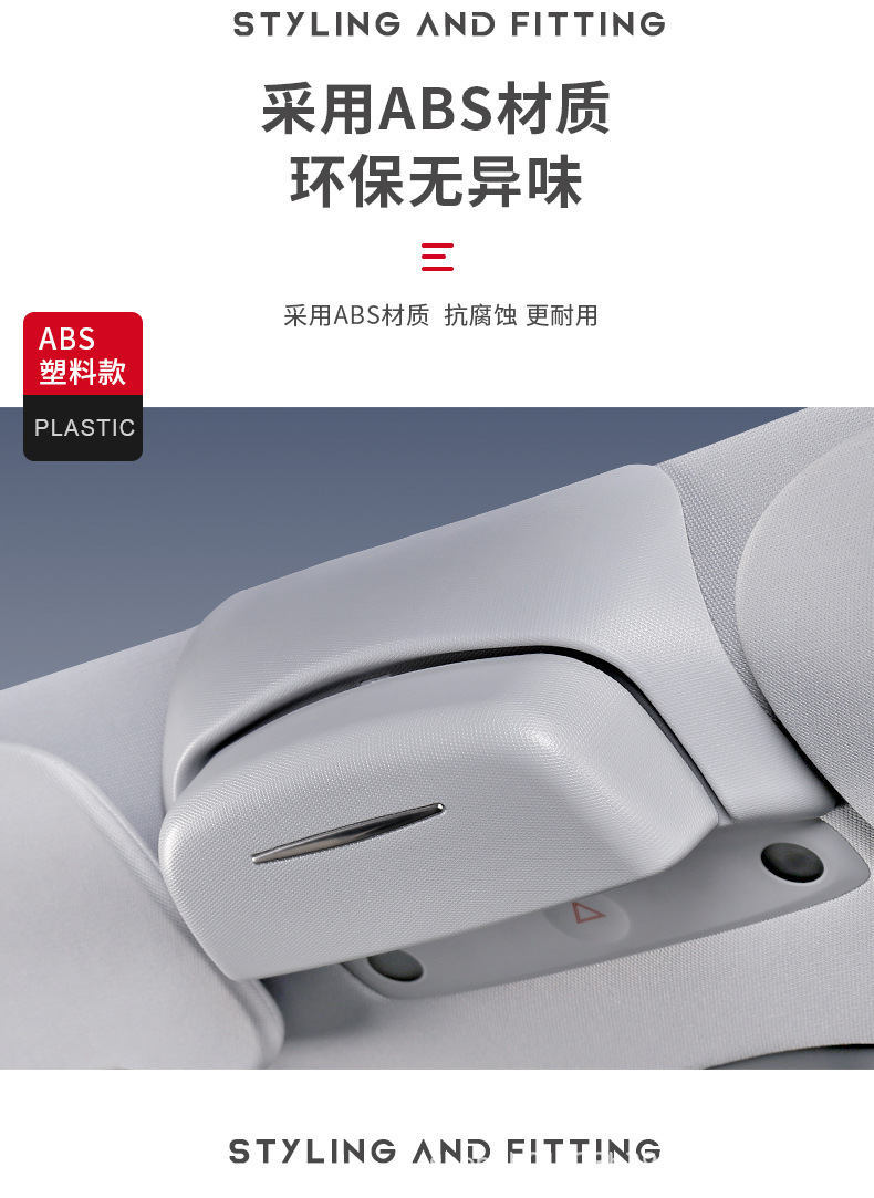 Tesla Model Y/3 Car-Mounted Glasses Case, Sunglasses Storage Clip, Modified Car Interior Accessory, Magic Glasses Case