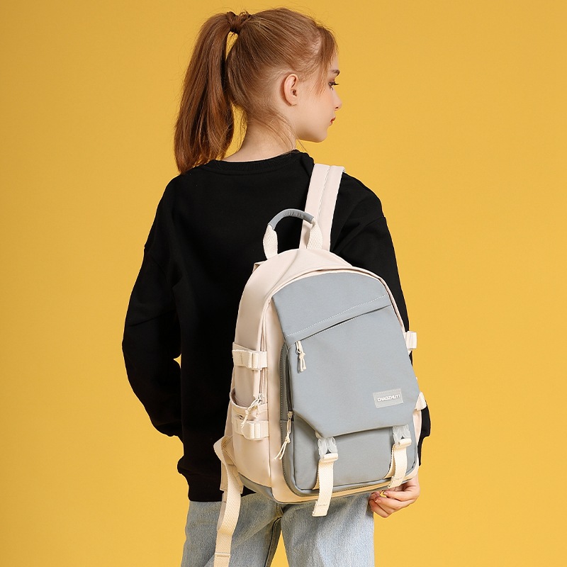 双肩包女时尚韩版原宿ins风简约初中生书包轻便潮牌百搭学生背包