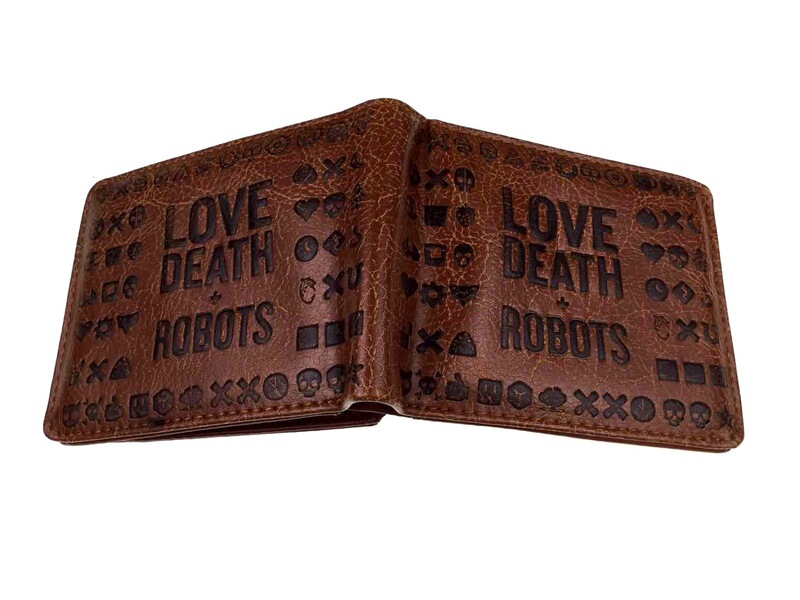 Love, Death and Robot Embossed Wallet PSP Game Handle Anime Coin Purse Wallet Clutch Bag Love, Death and Robot Embossed Wallet PSP Game Handle Anime Coin Purse Wallet Clutch Bag