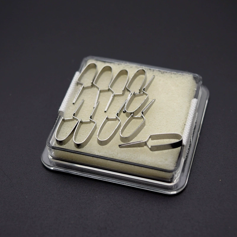 Микрогемостатический зажим из гемостатической обоймы из нержавеющей стали, чтобы временно блокировать кросс-гемостатический зажим, микровенозный зажим