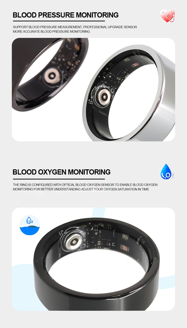 Smart Ring With Heart Rate Sleep Blood Oxygen And Gesture Control_voghion.com