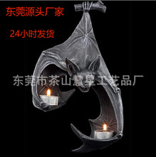 万圣节蝙蝠墙小烛台Bat Wall Tealight Holder家居装饰挂件跨境爆